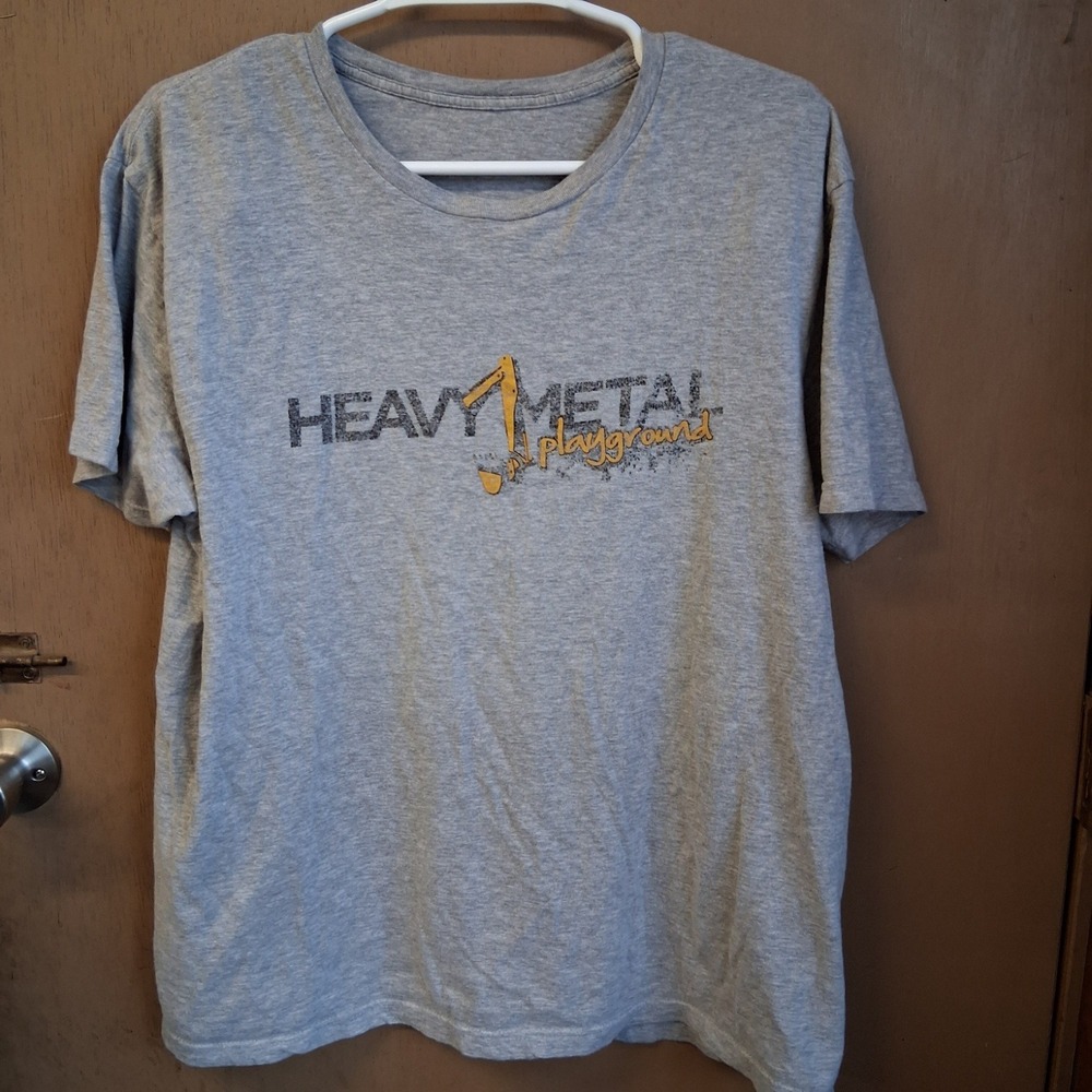 Heavy Metal Playground Tee Large Cut Tag Heavy Equipment EUC